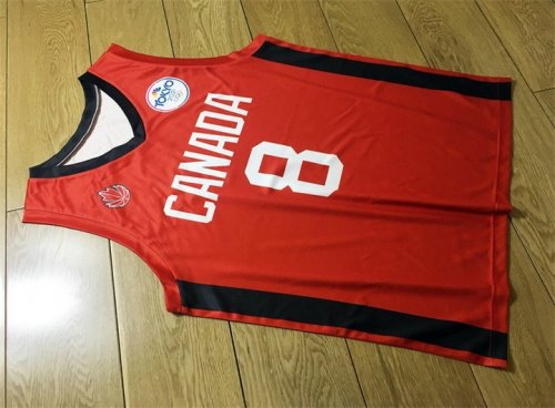 8 Andrew Wiggins National Team Basketball 2021 Tokyo Canada Jersey